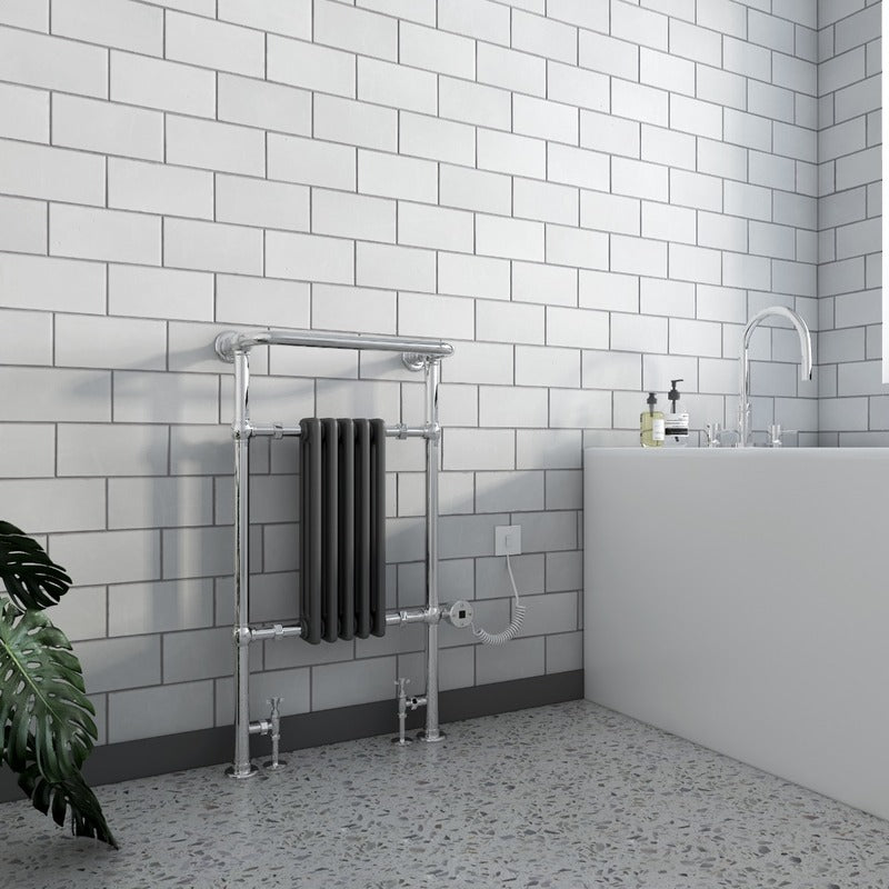 Oxford Electric Designer Towel Radiator Chrome Frame