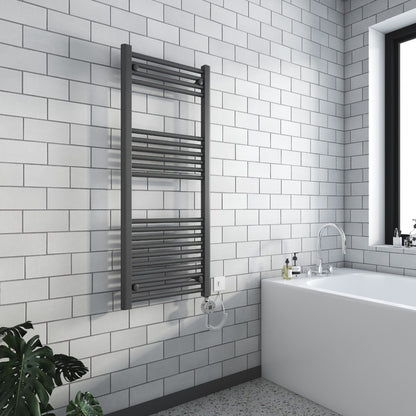 Electric Detroit Chrome Towel Radiator
Anthracite 
1200mm Height 