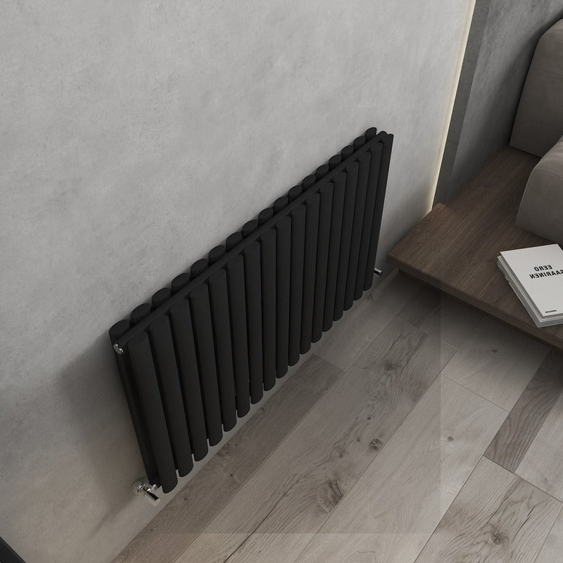 Nirvana Designer Vertical Double Radiator
Black
Angled 