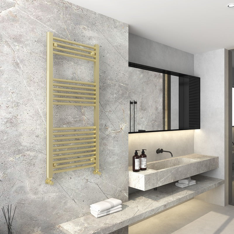 Detroit Towel Radiator
Brushed Brass
Angled