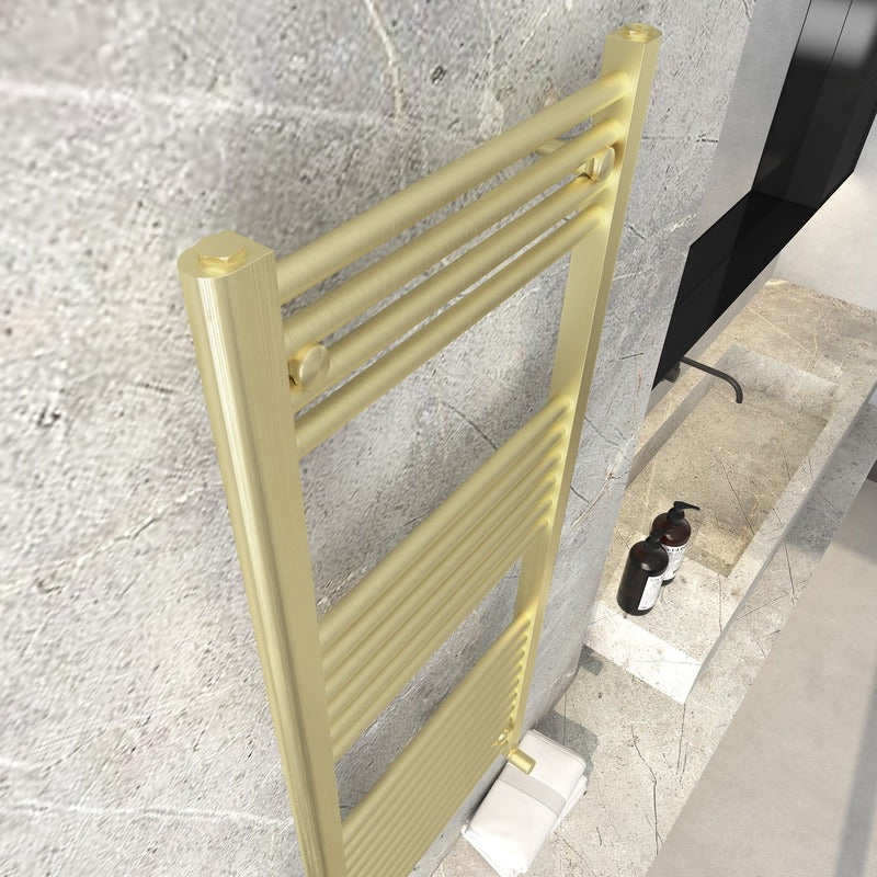 Detroit Towel Radiator
Brushed Brass 
Closeup