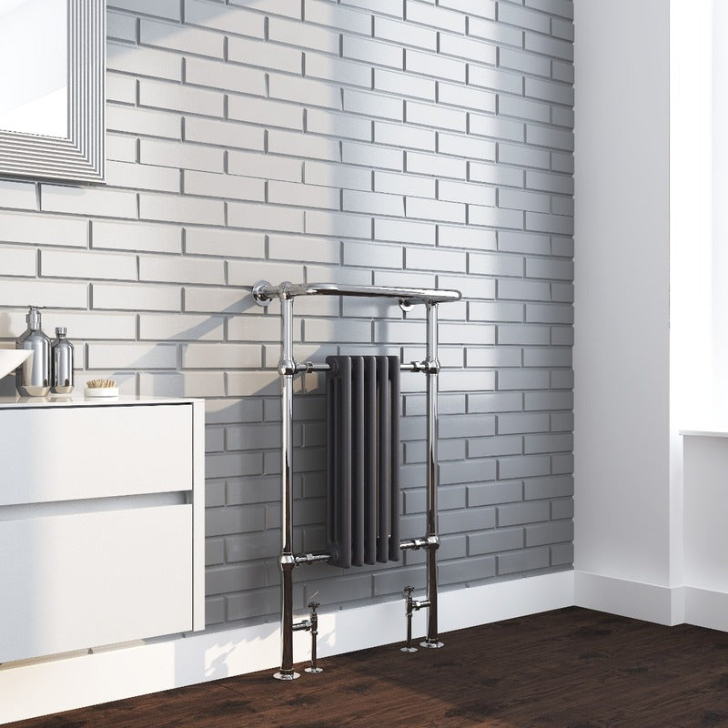 Oxford Towel Radiator – Chrome Frame
Anthracite Columns
Angled 