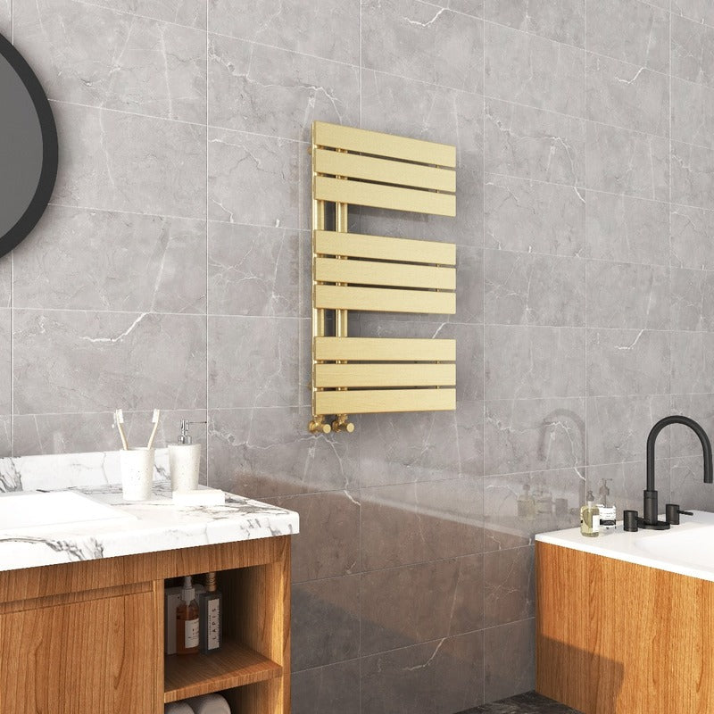 Paris Towel Radiator – Brushed Brass
824mm
Angled