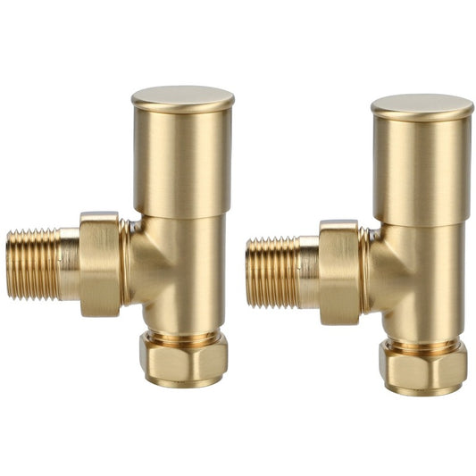 Premium Brushed Brass Angled Valve
