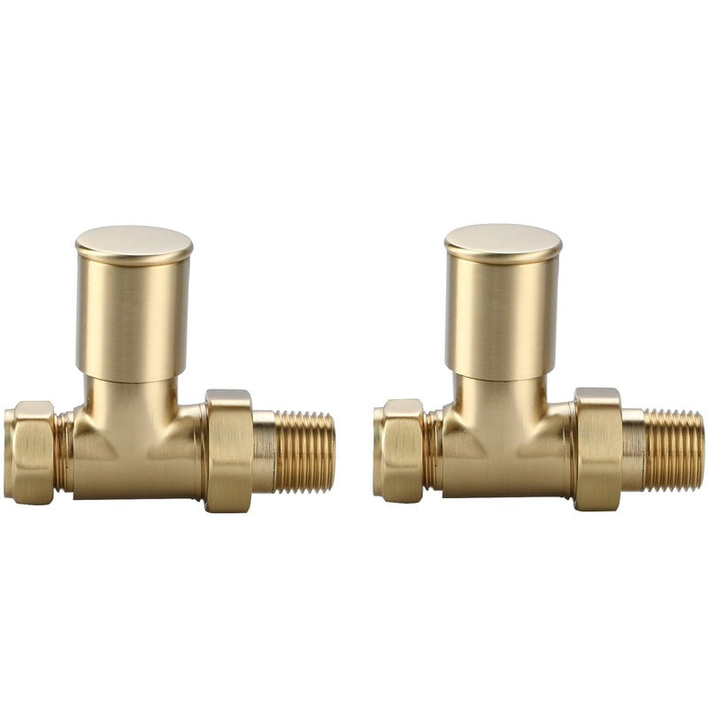 Premium Straight Valve
Brushed Brass