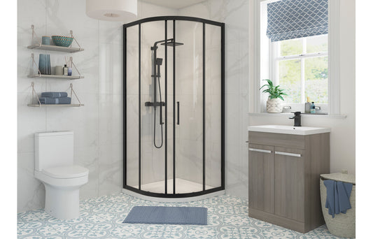 Callisto Black 2 Door Quadrant