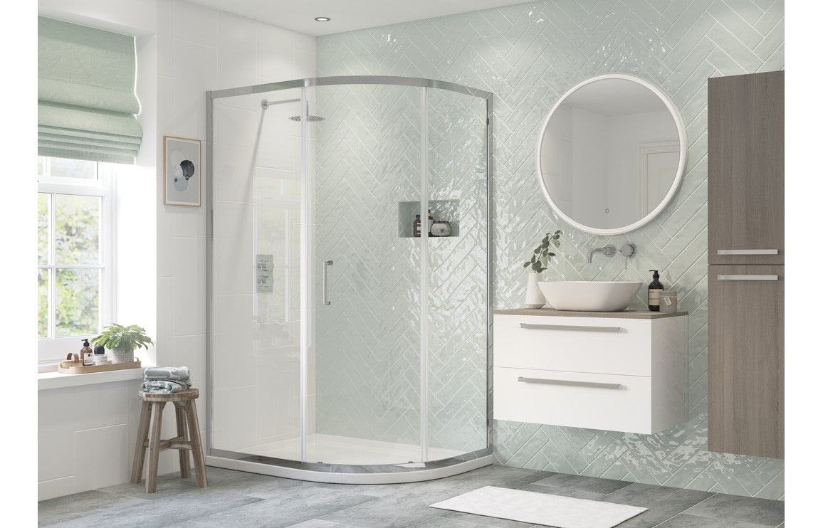 Finlay 1200x800mm 1 Door Offset Quadrant