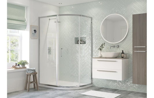 Finlay 1000x800mm 1 Door Offset Quadrant