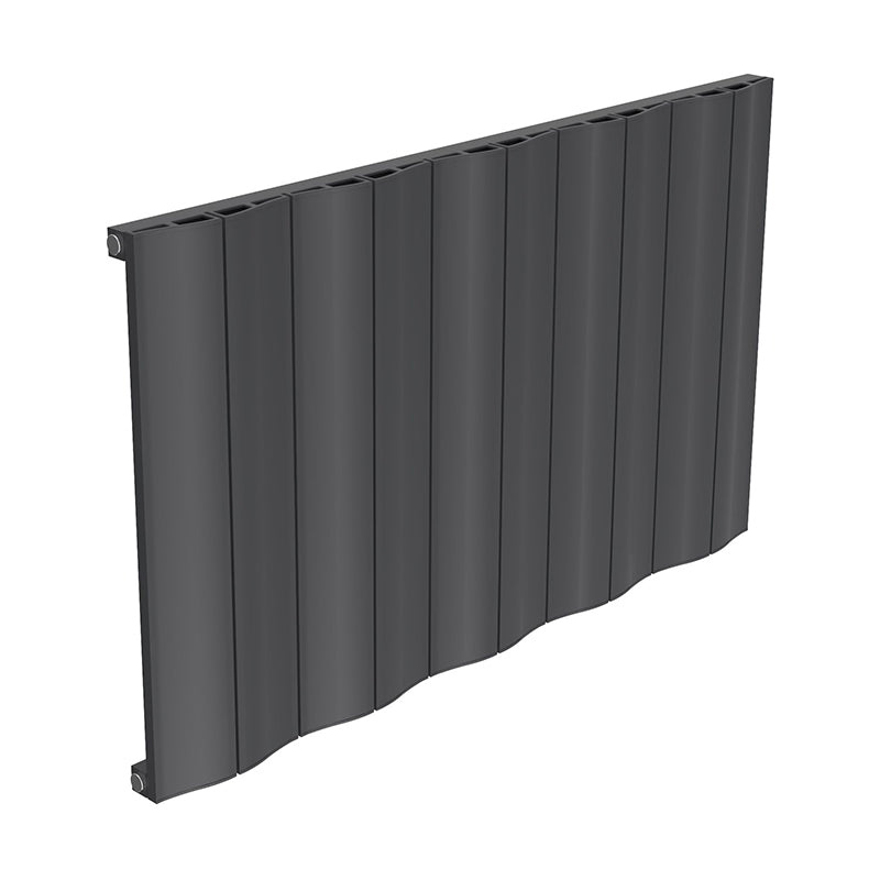 Reina Wave Horizontal Single Panel Radiator Anthracite 600mm x 1036mm
