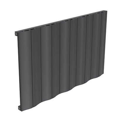 Reina Wave Horizontal Single Panel Radiator Anthracite 600mm x 1036mm
