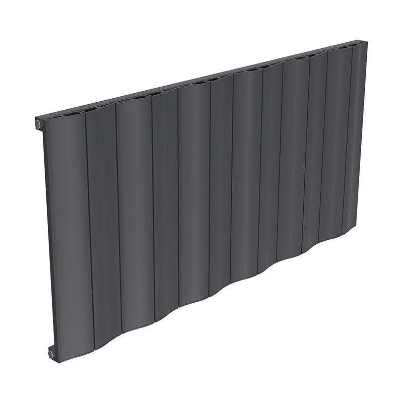 Reina Wave Horizontal Single Panel Radiator Anthracite 600mm x 1244mm
