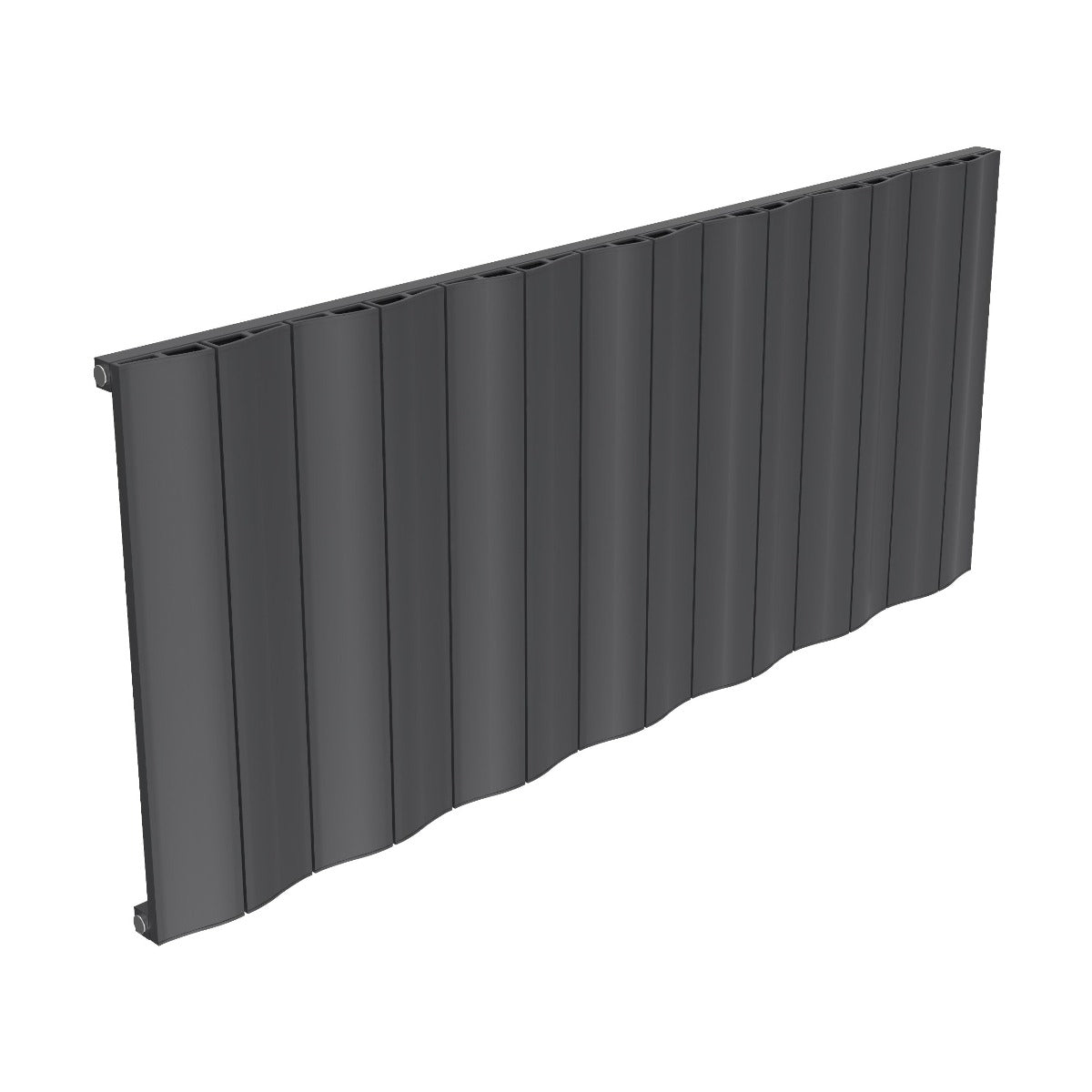 Reina Wave Horizontal Single Panel Radiator Anthracite 600mm x 1452mm
