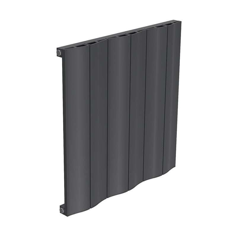 Reina Wave Horizontal Single Panel Radiator Anthracite 600mm x 620mm

