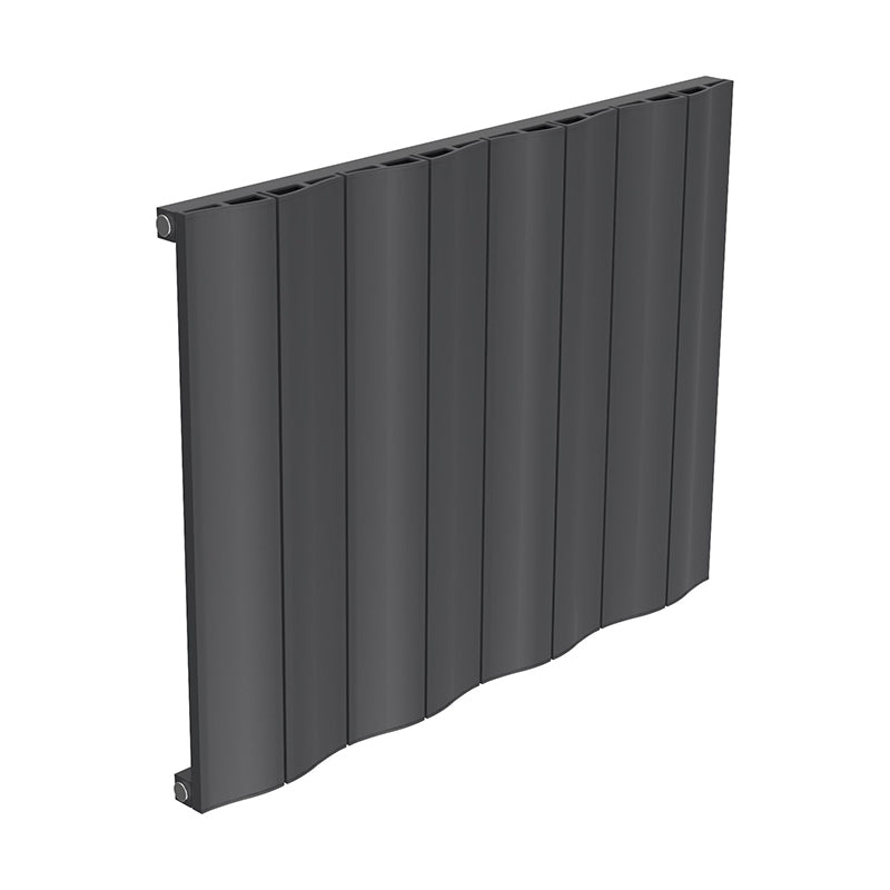 Reina Wave Horizontal Single Panel Radiator Anthracite 600mm x 828mm

