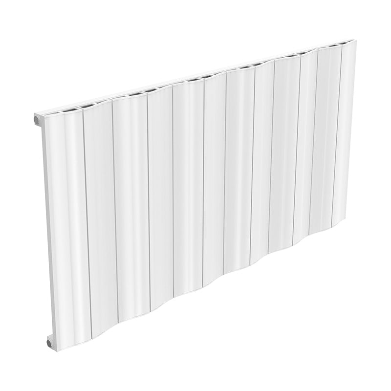 Reina Wave Horizontal Single Panel Radiator White 600mm x 1244mm