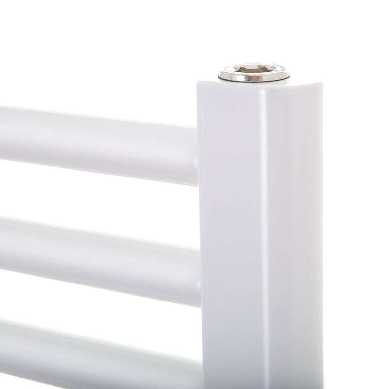 Delonghi White Richmond Electric Towel Radiator Straight