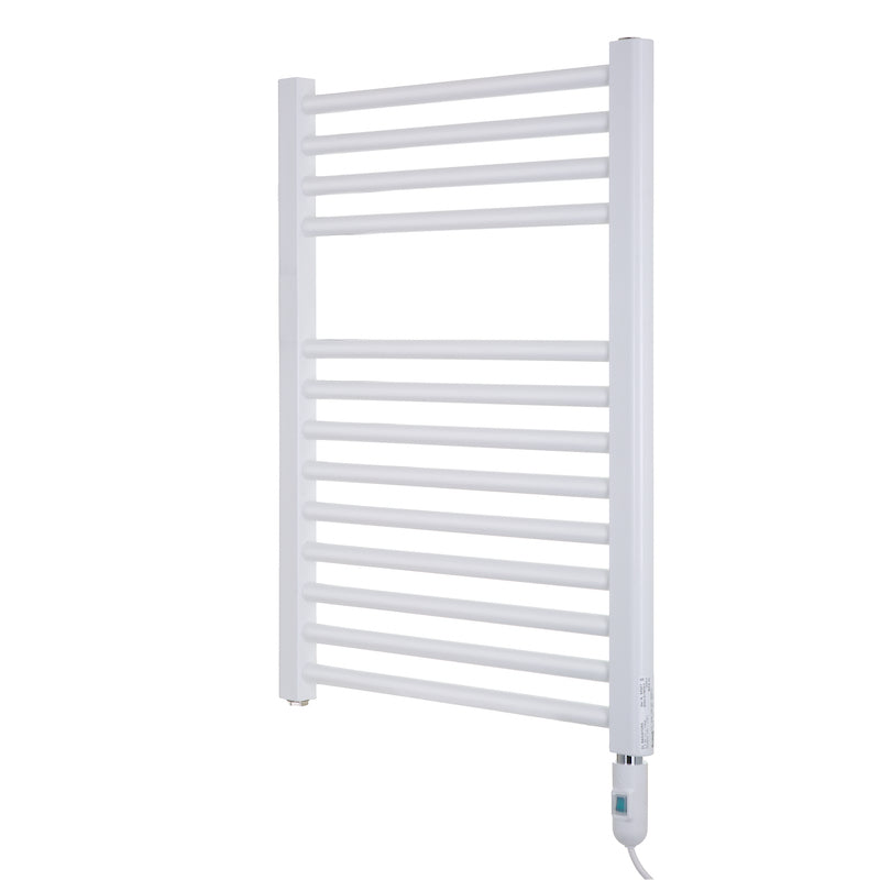 Delonghi White Richmond Electric Towel Radiator Straight 691 x 500 Standard
