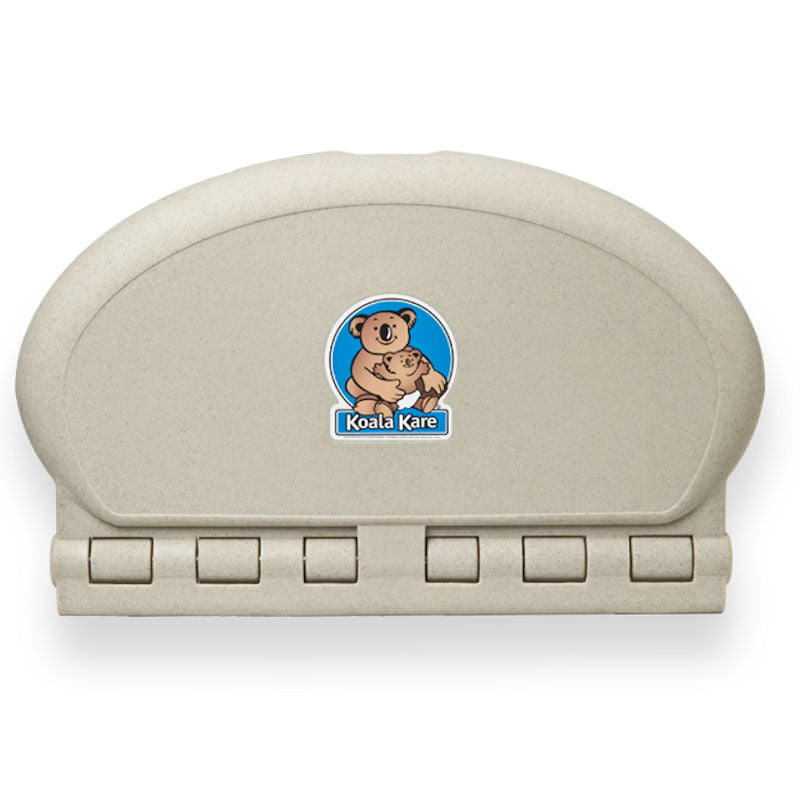Oval Baby Changing Table, Sandstone closed