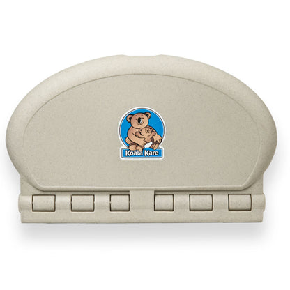 Oval Baby Changing Table, Sandstone closed