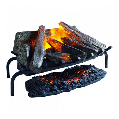 Dimplex Silverton Optimyst Electric Basket Fire - side view