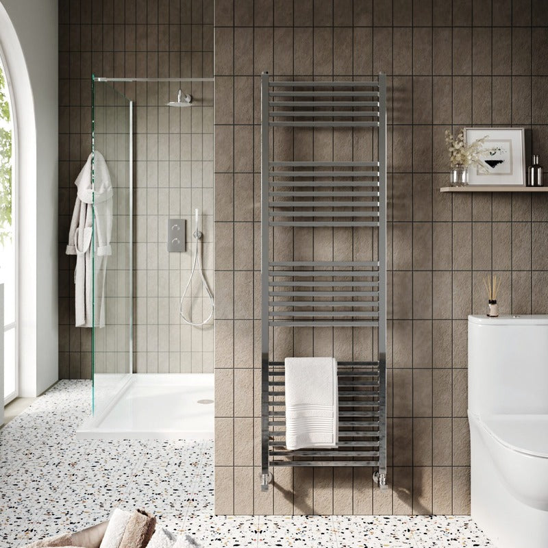 Simona Designer Towel Rail Chrome
