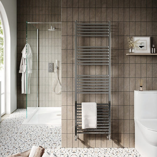 Simona Designer Towel Rail Chrome
