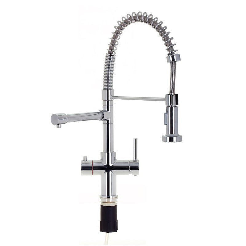 Space Flow 3-in-1 Directional Spray Instant Boiling Water Lever Tap in Chrome 2