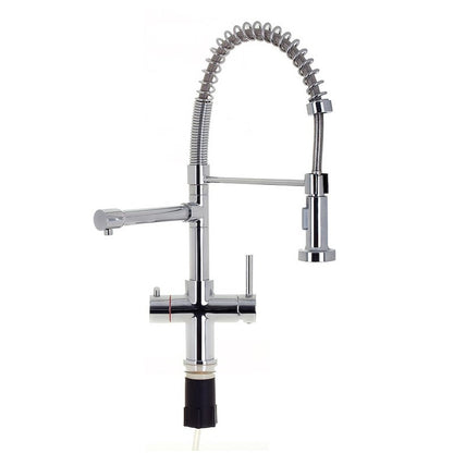 Space Flow 3-in-1 Directional Spray Instant Boiling Water Lever Tap in Chrome 2