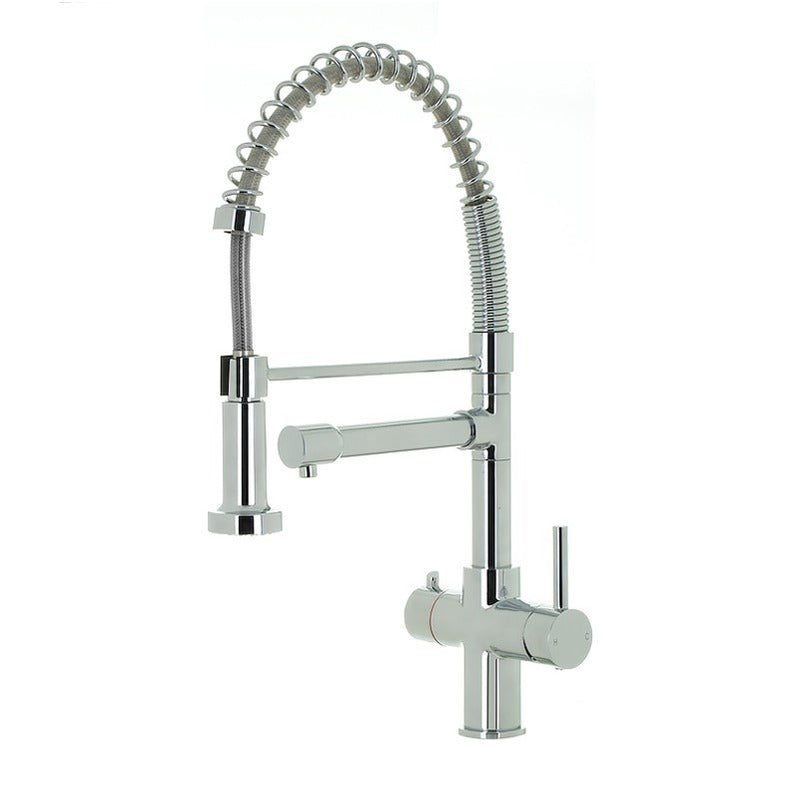 Space Flow 3-in-1 Directional Spray Instant Boiling Water Lever Tap in Chrome