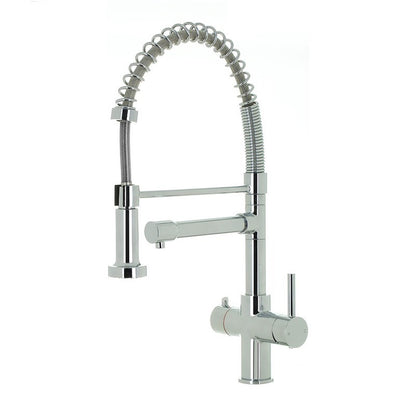 Space Flow 3-in-1 Directional Spray Instant Boiling Water Lever Tap in Chrome