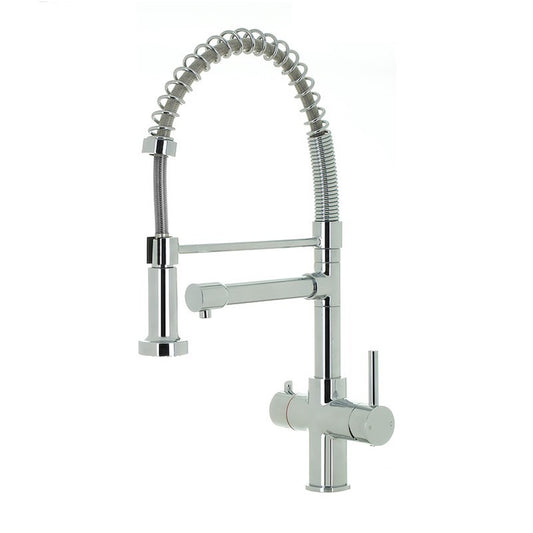Space Flow 3-in-1 Directional Spray Instant Boiling Water Lever Tap in Chrome
