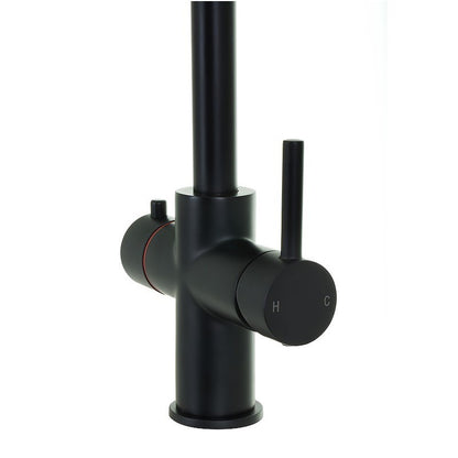 Space Flow Instant Boiling Water Lever Tap
Matt Black 
Hot & Cold Mixer