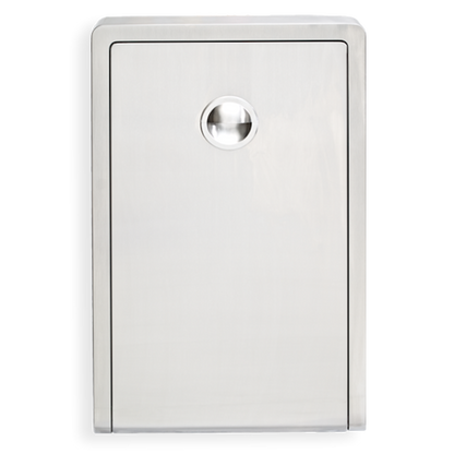 Vertical Surface Mounted Stainless Steel Baby Change Table closed