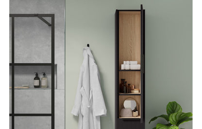 Tarak 1542mm Basin  WC & 1 Door Unit Pack (RH) - Matt Graphite Grey