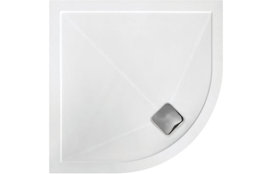 25mm Anti-Slip Ultra-Slim 800mm Quadrant Tray & Waste