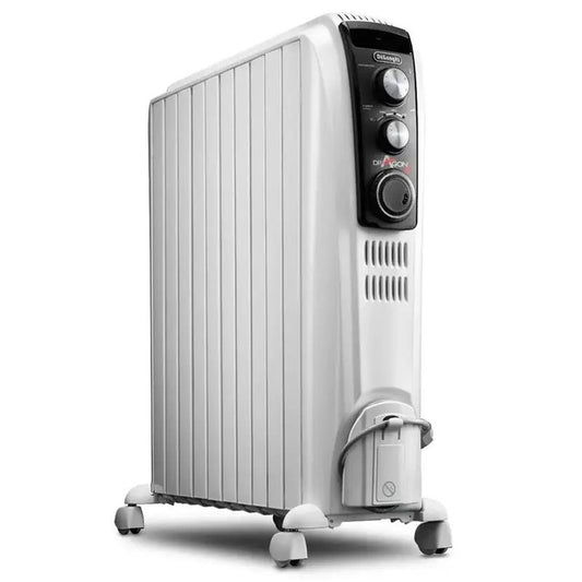 De’Longhi Dragon 4 Oil Filled Radiator 2.5KW with Mechanical Timer
