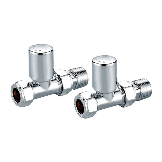 Scudo Towel Rail Valves Straight (Pair)
Chrome