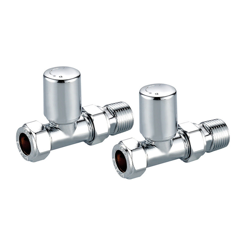 Scudo Towel Rail Valves Straight (Pair)
