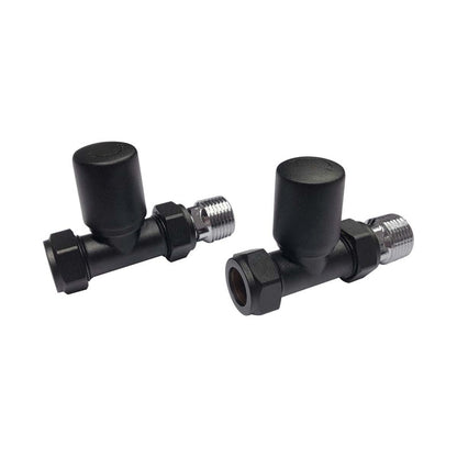 Scudo Towel Rail Valves Straight (Pair)