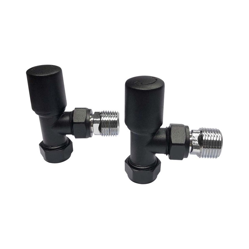 Scudo Towel Rail Valves Angled (Pair)