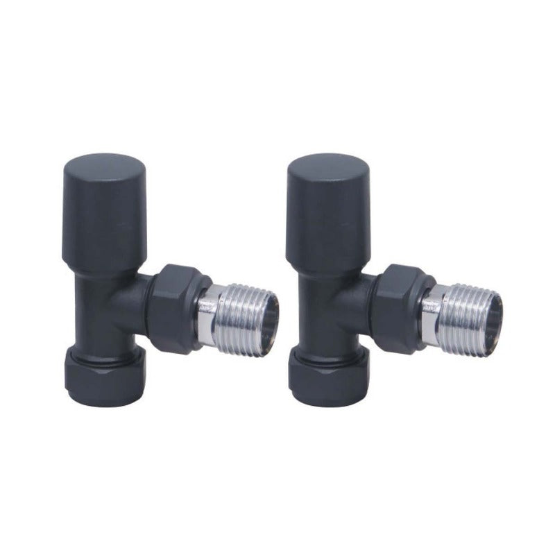 Scudo Towel Rail Valves Angled (Pair)