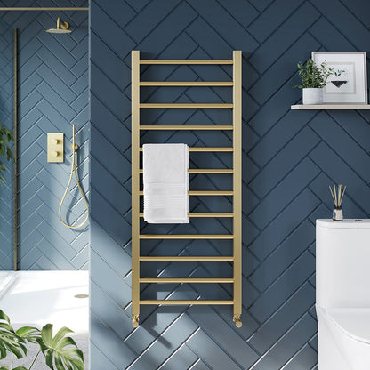 Vibe Designer Towel Radiator Brushed Brass
