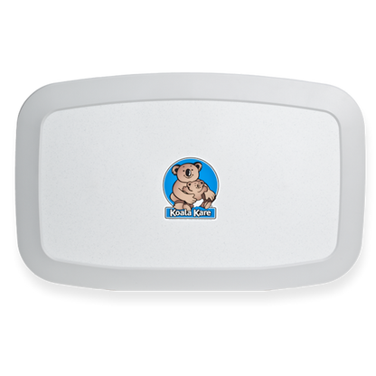 Horizontal Baby Change Station - White Granite closed