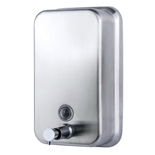 Platinum Vertical Keyless Soap Dispenser Brushed Satin